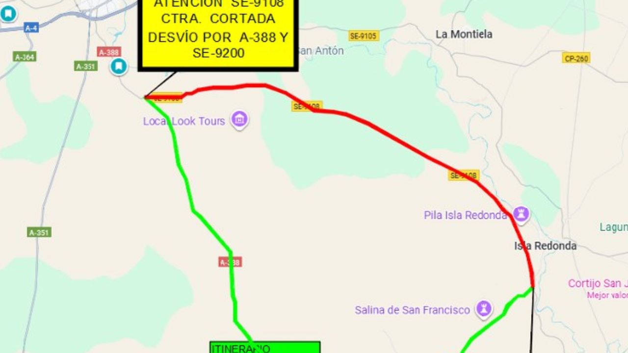 carretera de &Eacute;cija-Herrera
