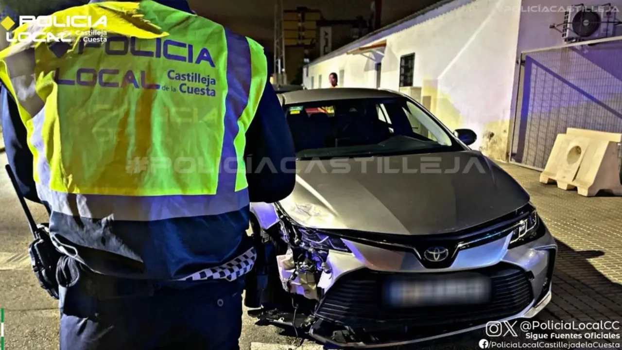 Accidente en Castilleja de la Cuesta.