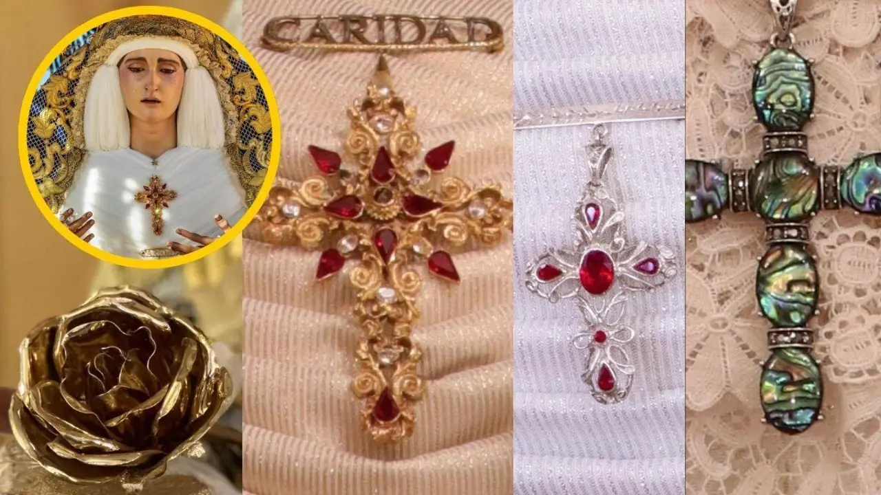 Im&aacute;genes de las joyas robadas en la Hermandad del Soberano Poder