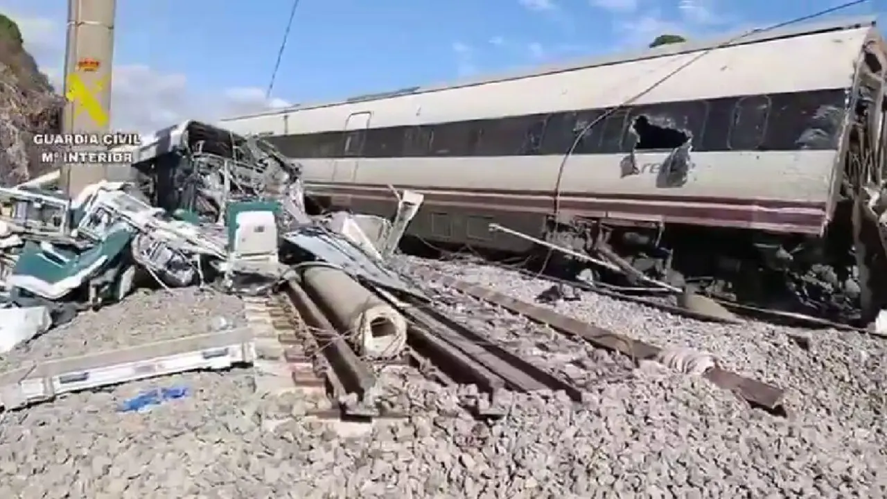 Accidente Adamuz. Imagen de la Guardia Civil.