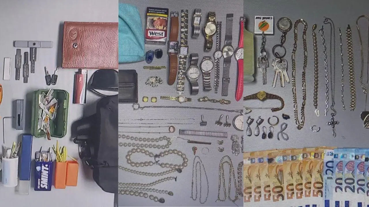 Material incautado. Imagen de la Polic&iacute;a Nacional.