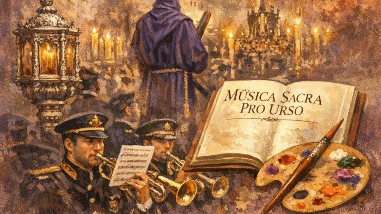 Parte de uno de los carteles de Musica Sacra pro Urso en redes sociales.