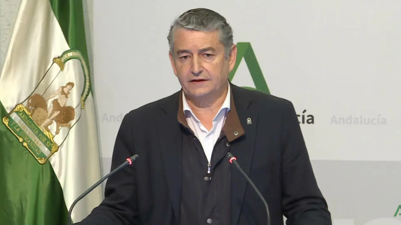 Antonio Sanz, consejero de Sanidad, Presidencia y Emergencias de la Junta de Andaluc&iacute;a.