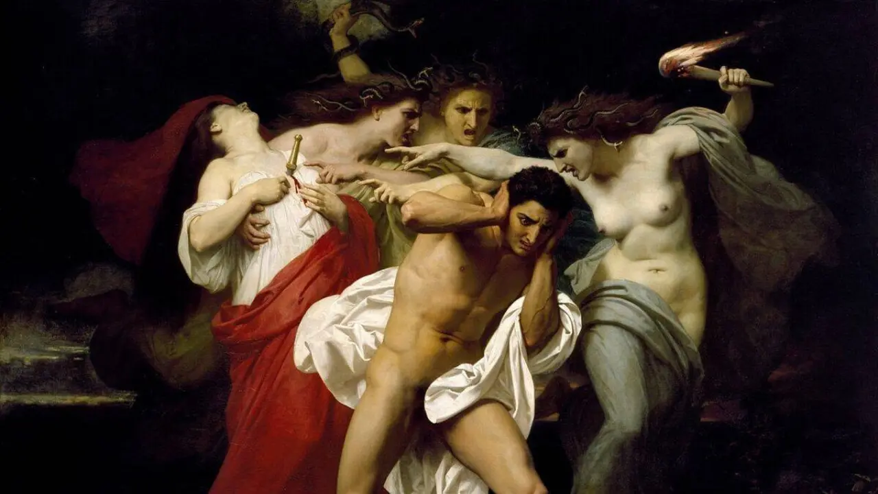 'Orestes perseguido por las Furias', de William-Adolphe Bouguereau.