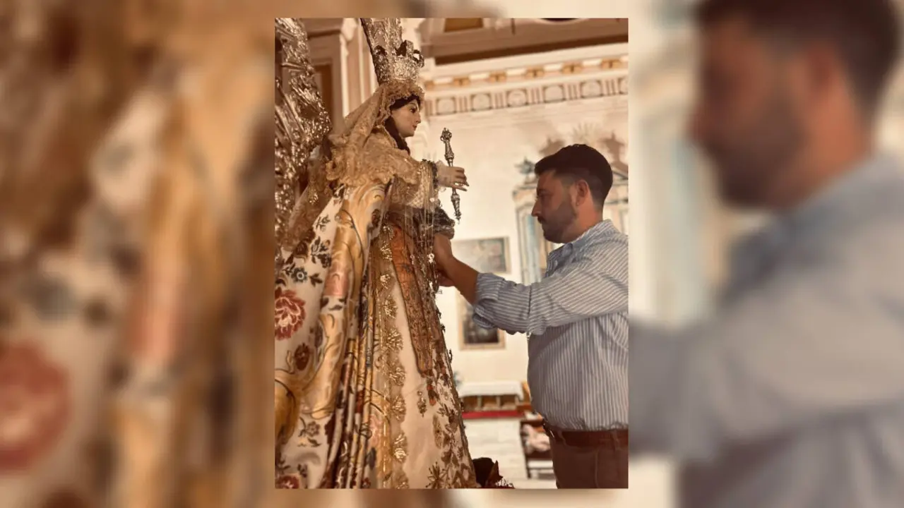 Miguel &Aacute;ngel Guillena, nuevo hermano mator de Montemayor de Arahal. Foto: Hermandad