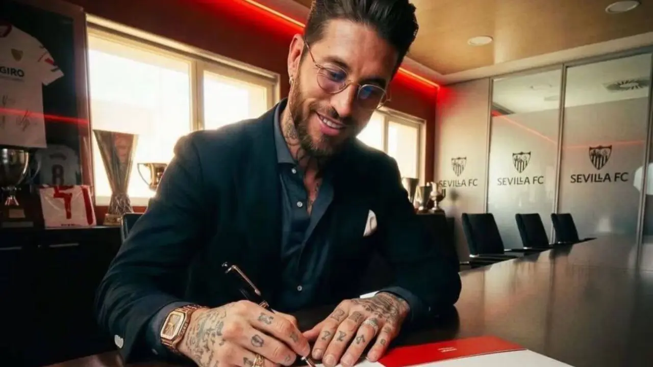 Sergio Ramos e imagen que ha compartido Ilia Topuria.