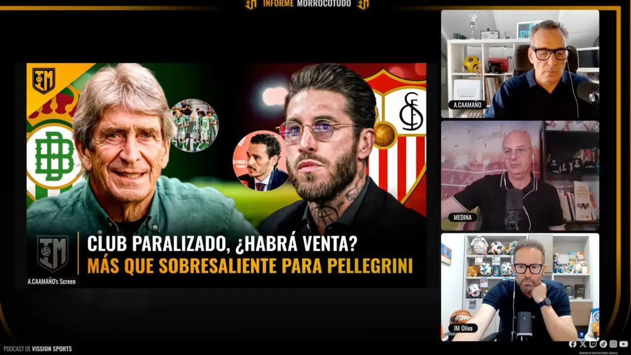 Jos&eacute; Manuel Oliva, Ismael Medina y Antonio Cama&ntilde;o analizan en la tertulia de Informe Morrocotudo la posible llegada de Sergio Ramos al Sevilla FC y la decisiva semana que afronta el club nervionense.