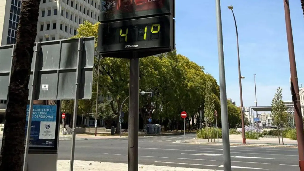 Term&oacute;metro en Sevilla este domingo 31 de mayo.