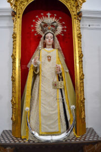 Restaurada la Virgen de la Merced del desaparecido convento de la Merced