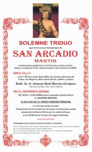 Cultos a San Arcadio Mártir, Patrón de Osuna