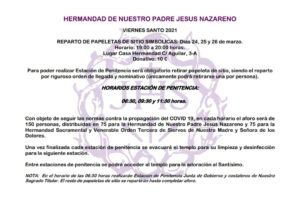 MADRUGÁ | Cultos de la Hdad de Jesús Nazareno y los Dolores