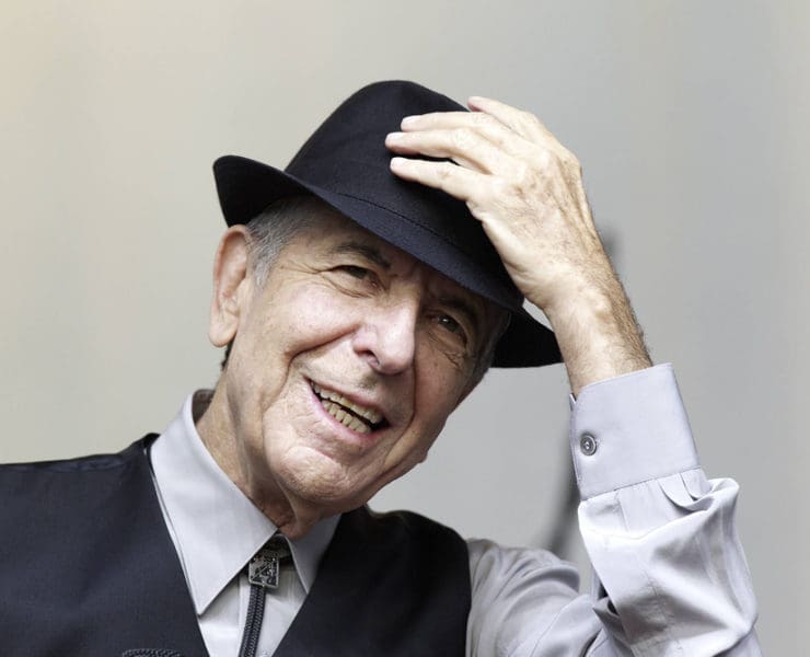 Canadian Leonard Cohen performs during